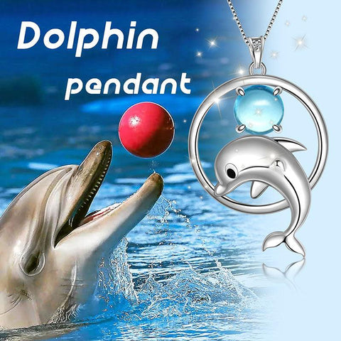 Dolphin Mini Animal Pendant Necklace 925 Sterling Silver - Necklaces - Aurora Tears