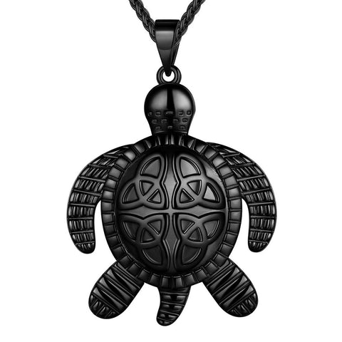 Turtle Necklaces Celtic Knot Pendant Animals Jewelry Mens Women Gifts