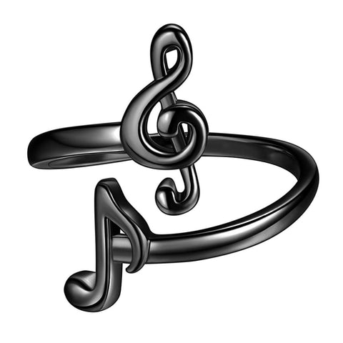 Women Musical Note Rings Treble Clef Music Jewelry Gifts for Girls Music Lover