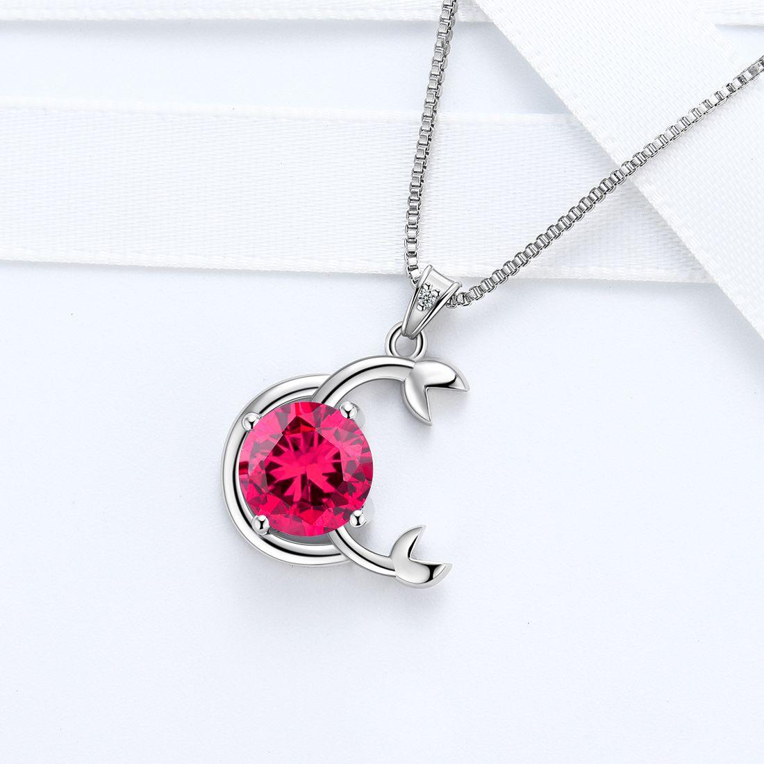 August Crystal Birthstone Necklace Set