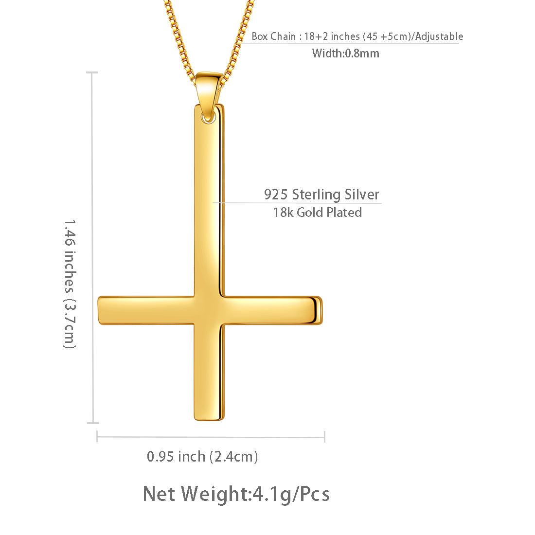Trilogy Jewelry Pewter St Peter's Inverted Cross Ghana | Ubuy