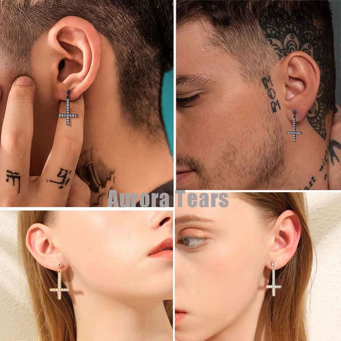 upside down earrings